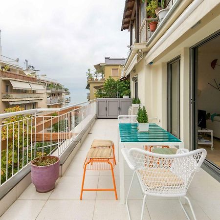 Stylish 3-Bedroom Apartment & Terrace Salonic Exterior foto