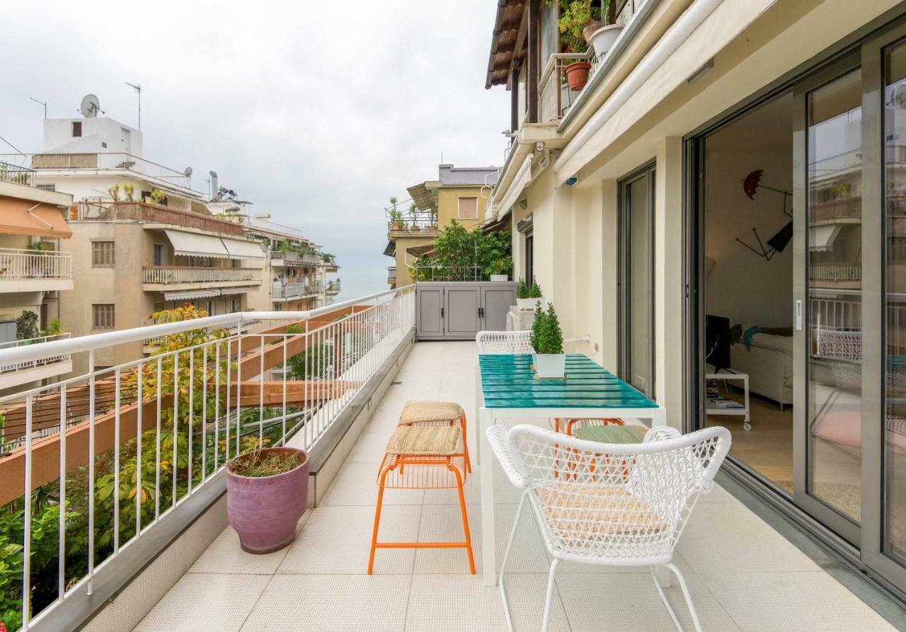 Stylish 3-Bedroom Apartment & Terrace Salonic Exterior foto